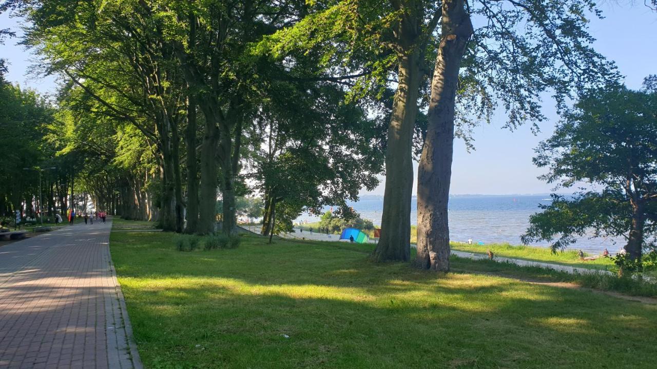 Apartament "Zloty Relaks" Tuz Przy Plazy Z Balkonem Z Widokiem Na Hel I Hamakami Puck Dış mekan fotoğraf